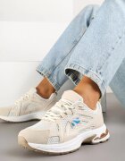 smallawan Sneakers Bej cu Model Geometric Froloti
