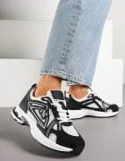 smallawan Sneakers Negri cu Model Geometric Froloti