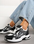 smallawan Sneakers Negri cu Model Geometric Froloti