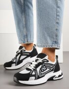 smallawan Sneakers Negri cu Model Geometric Froloti