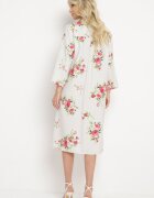 smiling fairy Rochie Gri deschis Tip cutie din Bumbac cu Mânecă Reglabilă Avamla