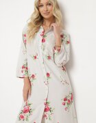 smiling fairy Rochie Gri deschis Tip cutie din Bumbac cu Mânecă Reglabilă Avamla