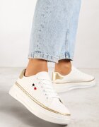  Sneakers Alb cu bej