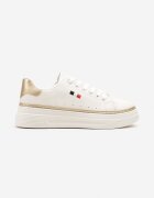  Sneakers Alb cu bej