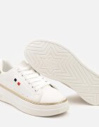  Sneakers Alb cu bej
