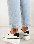  Sneakers Alb cu negru