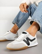  Sneakers Alb cu negru