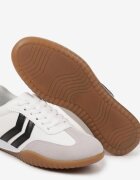  Sneakers Alb tip adidași de tenis cu dungi decorative Zommea