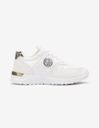  Sneakers albi cu inserții metalice Essme