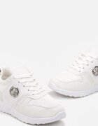  Sneakers albi cu inserții metalice Essme