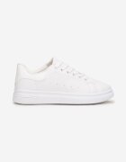  Sneakers Albi cu șireturi pe Talpă Plată Azih