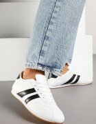  Sneakers Albi-Negri Cu șireturi Stil Tenis Liavessa