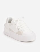  Sneakers Albi tip teniși pe talpă groasă Albi