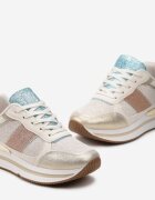  Sneakers Aurii Sclipitoare pe Talpă de Spumă Tindriel