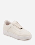  Sneakers Bej cu Perforație pe Vârf Elletia