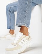  Sneakers Bej cu Talpă Groasă cu Inserții Decorative și Inima lui Welles