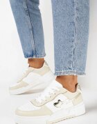  Sneakers Bej cu Talpă Groasă cu Inserții Decorative și Inima lui Welles