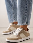  Sneakers Bej închis decorate cu perforație Isselina