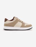  Sneakers Bej închis decorate cu perforație Isselina