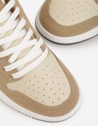  Sneakers Bej închis decorate cu perforație Isselina