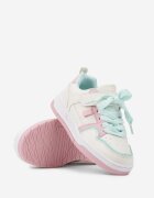  Sneakers Bej Plati cu Perforații și Șireturi Florenne