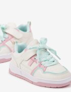  Sneakers Bej Plati cu Perforații și Șireturi Florenne