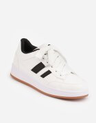  Sneakers Casual cu cusături decorative și benzi laterale Ariesera Albi