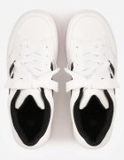  Sneakers Casual cu cusături decorative și benzi laterale Ariesera Albi