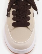  Sneakers Casual cu cusături decorative și benzi laterale Ariesera Bej