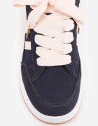  Sneakers Casual cu cusături decorative și benzi laterale Ariesera Bleumarin