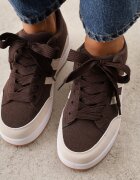  Sneakers Casual cu cusături decorative și benzi laterale Ariesera Maro