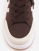  Sneakers Casual cu cusături decorative și benzi laterale Ariesera Maro