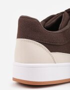  Sneakers Casual cu cusături decorative și benzi laterale Ariesera Maro