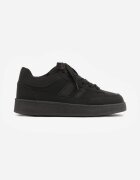  Sneakers Casual cu cusături decorative și benzi laterale Ariesera Negri