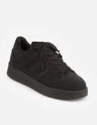 Sneakers Casual cu cusături decorative și benzi laterale Ariesera Negri