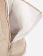  Sneakers izolați cu carâmb înalt în stil box șarevi Bej