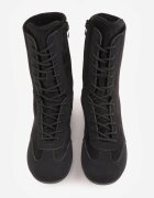  Sneakers izolați cu carâmb înalt în stil box șarevi Negri