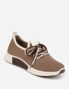  Sneakers Maro deschis cu șiretare dublă Dorielle