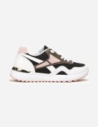  Sneakers Negru-Alb decorate cu inserții Garcia