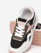  Sneakers Negru-Alb decorate cu inserții Garcia
