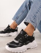  Sneakers Negru cu gri
