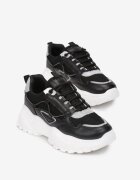  Sneakers Negru cu gri