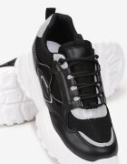  Sneakers Negru cu gri