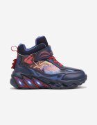  Sneakers plati bleumarin cu model geometric și LED-uri Temiana