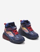  Sneakers plati bleumarin cu model geometric și LED-uri Temiana