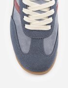  Sneakers retro cu cusături decorative și inserții cu textură de piele întoarsă Isanna Albaștri