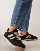  Sneakers retro cu cusături decorative și inserții cu textură de piele întoarsă Isanna Negri