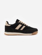  Sneakers retro cu cusături decorative și inserții cu textură de piele întoarsă Isanna Negri