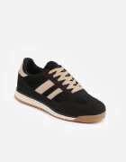  Sneakers retro cu cusături decorative și inserții cu textură de piele întoarsă Isanna Negri
