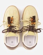  Sneakers retro în stilul tenisilor cu șireturi duble și franjuri Salmisa Galbeni